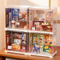 Robotime Rolife DIY Plastic Superstore Mini Memory Bookstore