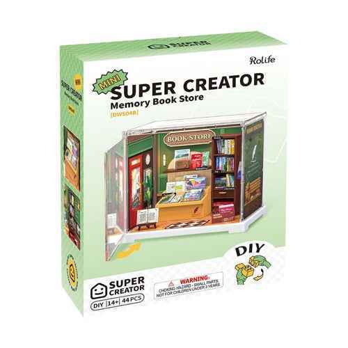 Robotime Rolife DIY Plastic Superstore Mini Memory Bookstore