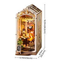 Robotime Rolife DIY Bookends Kit Holiday Cafe