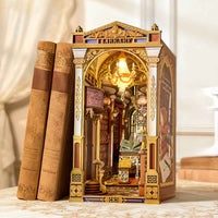 Robotime Rolife DIY Bookends Kit Library Of Wonders