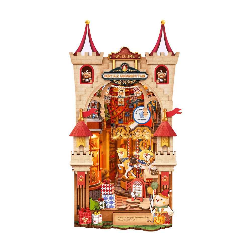 Robotime Rolife DIY Bookends Kit Fairytale Amusement Park