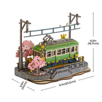 Robotime Rollife DIY Sakura Journey Tram 6946785119541