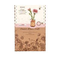 Robotime Wood Bloom Pink Carnation Flower 6946785119268