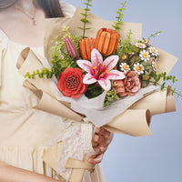 Robotime Wood Bloom Pink Lily 6946785121810