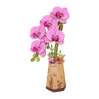 Robotime Wood Bloom Purple Moth Orchid