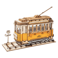 Robotime Rolife Classical 3D Wooden Carriage Tram 6946785115376
