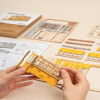 Robotime Rolife Classical 3D Wooden Carriage Tram 6946785115376