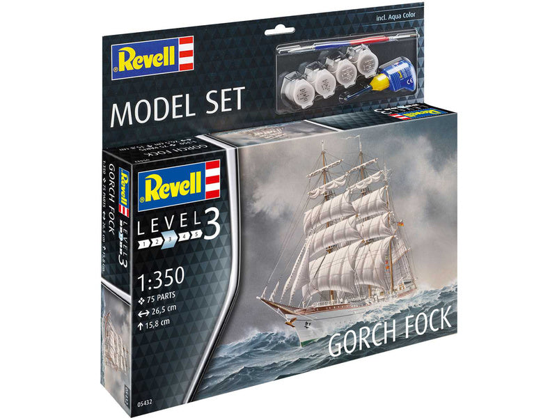 Revell 65432 1/350 Gorch Fock Starter Set