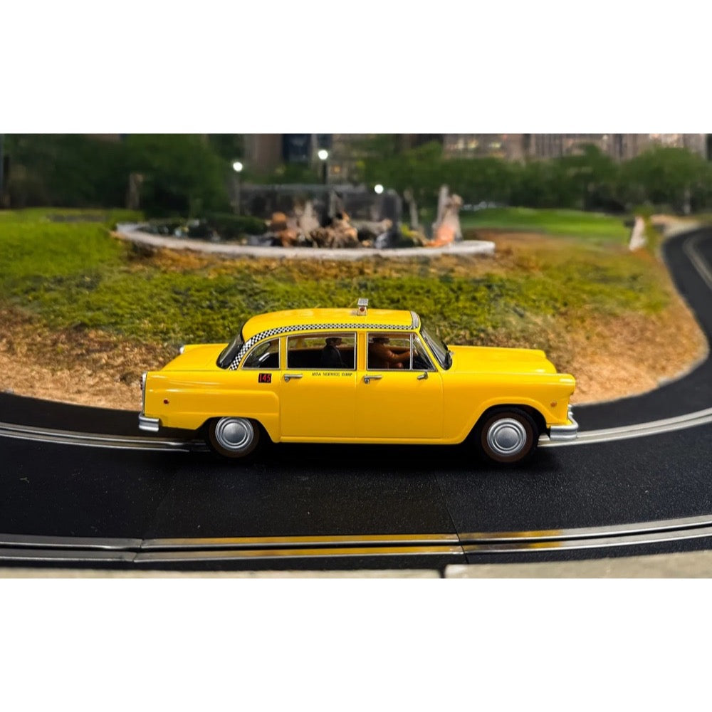 Scalextric C4606 Checker Taxi Cab James Bond 'Live And Let Die' Slot Car
