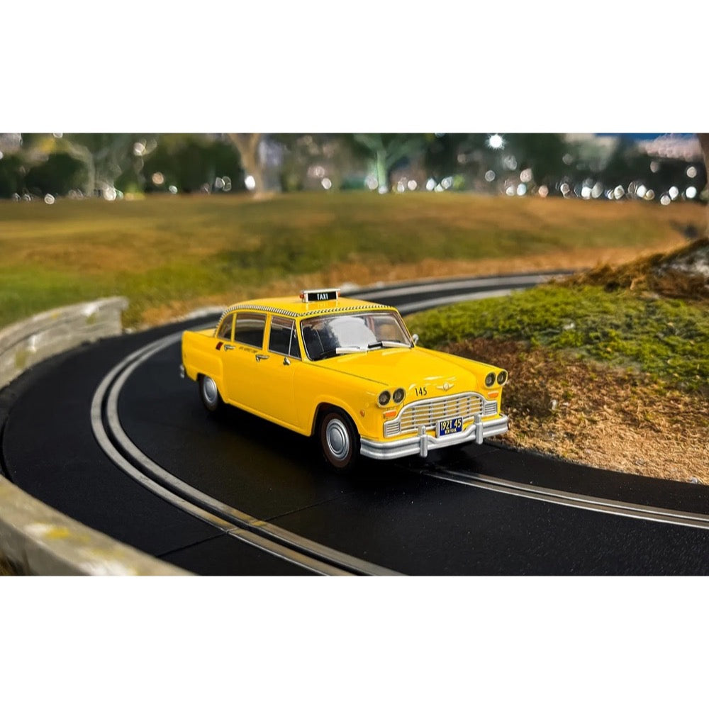 Scalextric C4606 Checker Taxi Cab James Bond 'Live And Let Die' Slot Car