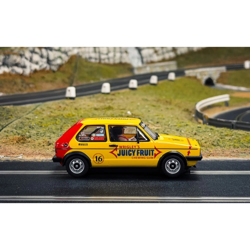 Scalextric C4625 Volkswagen Golf MK1 Malcolm Jeffs Racing Slot Car