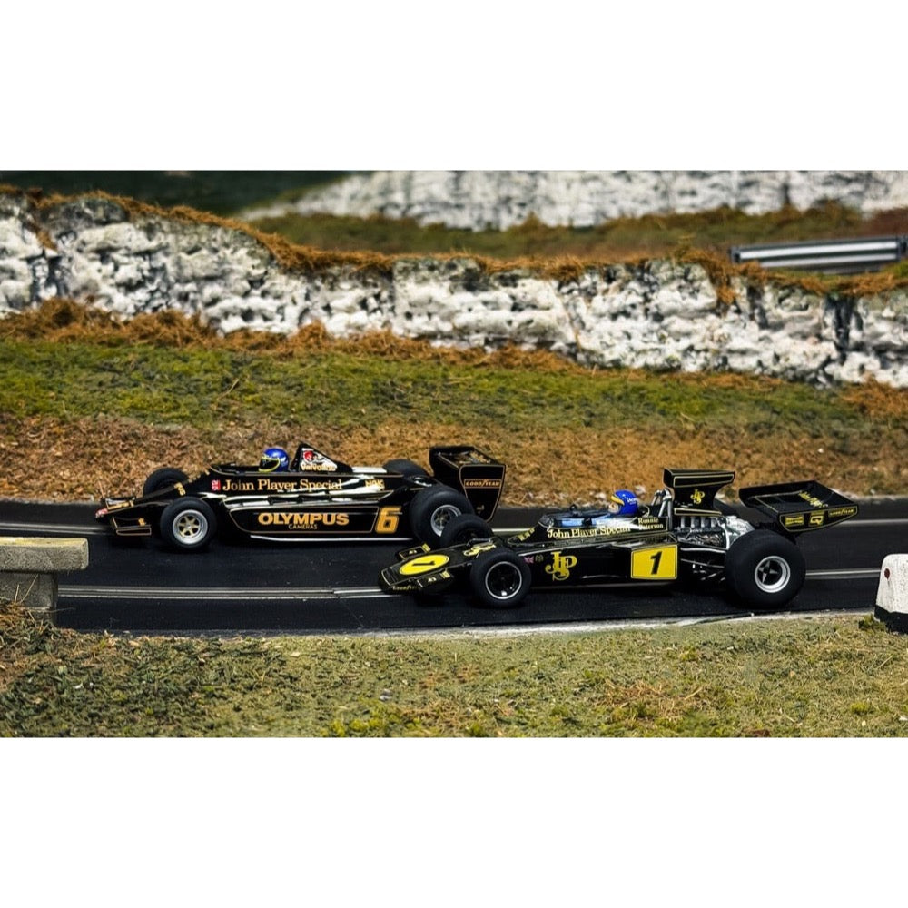Scalextric C4684A Ronnie Peterson Lotus Slot Car Twin Pack