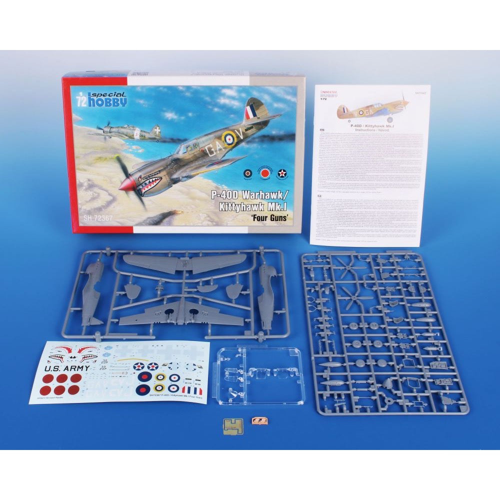 Special Hobby 72367 1/72 P-40D Warhawk Kittyhawk Mk.I Four Guns