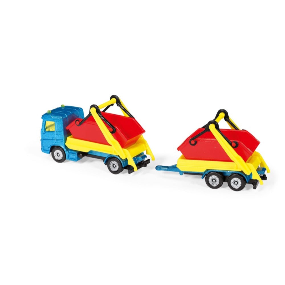 Siku 1695 Truck with Skip and Trailer Series 16 4006874016952