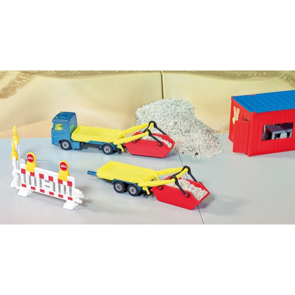 Siku 1695 Truck with Skip and Trailer Series 16 4006874016952
