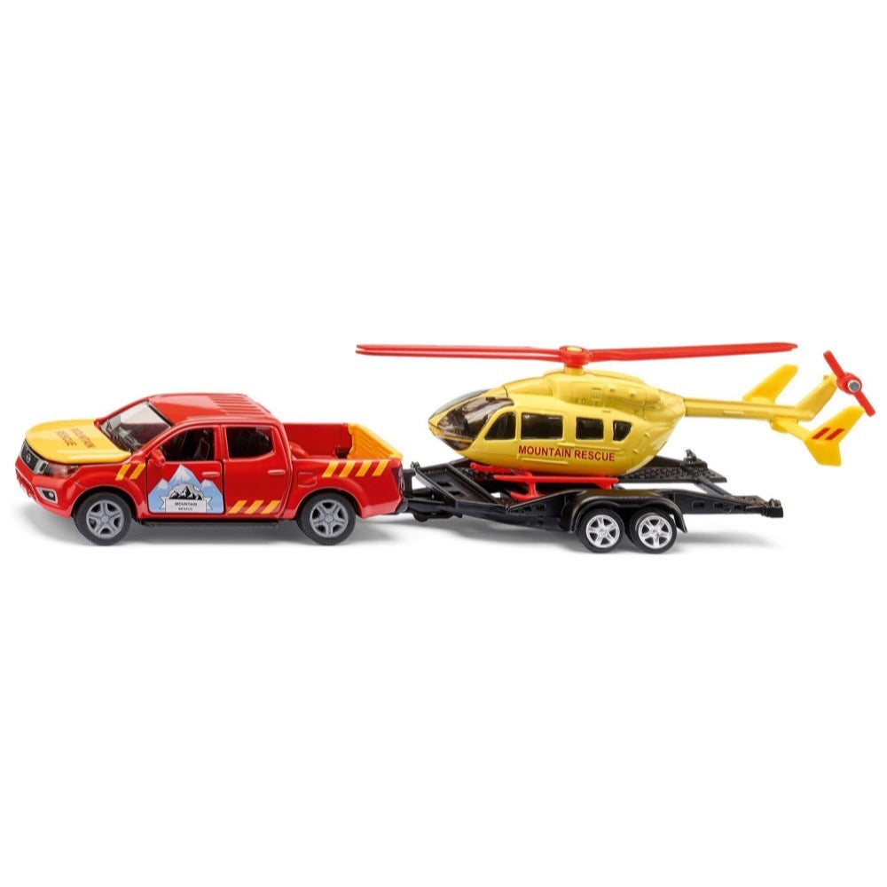 Siku Nissan Navara with Helicopter