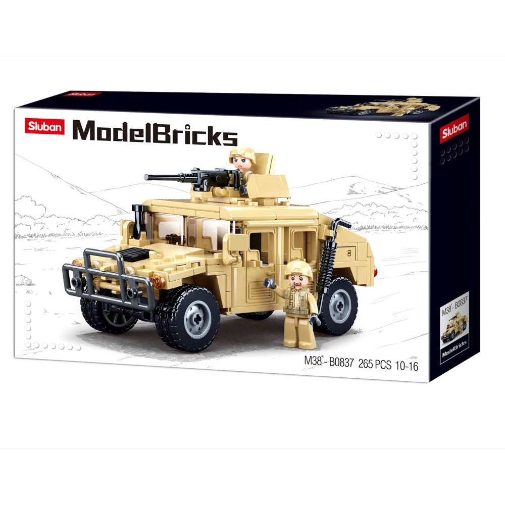 Sluban Model Bricks Hummer H2 Assault Vehicle