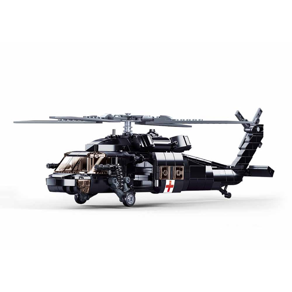 Sluban Model Bricks Black Hawk Helicopter