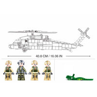 Sluban Model Bricks Black Hawk Helicopter