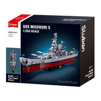 Sluban Model Bricks 1/350 USS Missouri