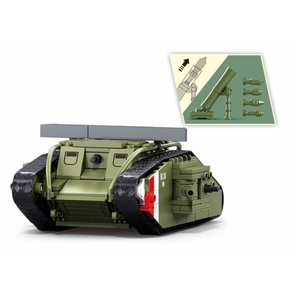 Sluban Model Bricks WW1 Mark V Tank Offensive