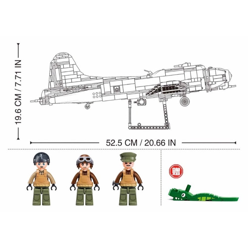Sluban Model Bricks 1/44 B17-GS Bomber Flying Fortress