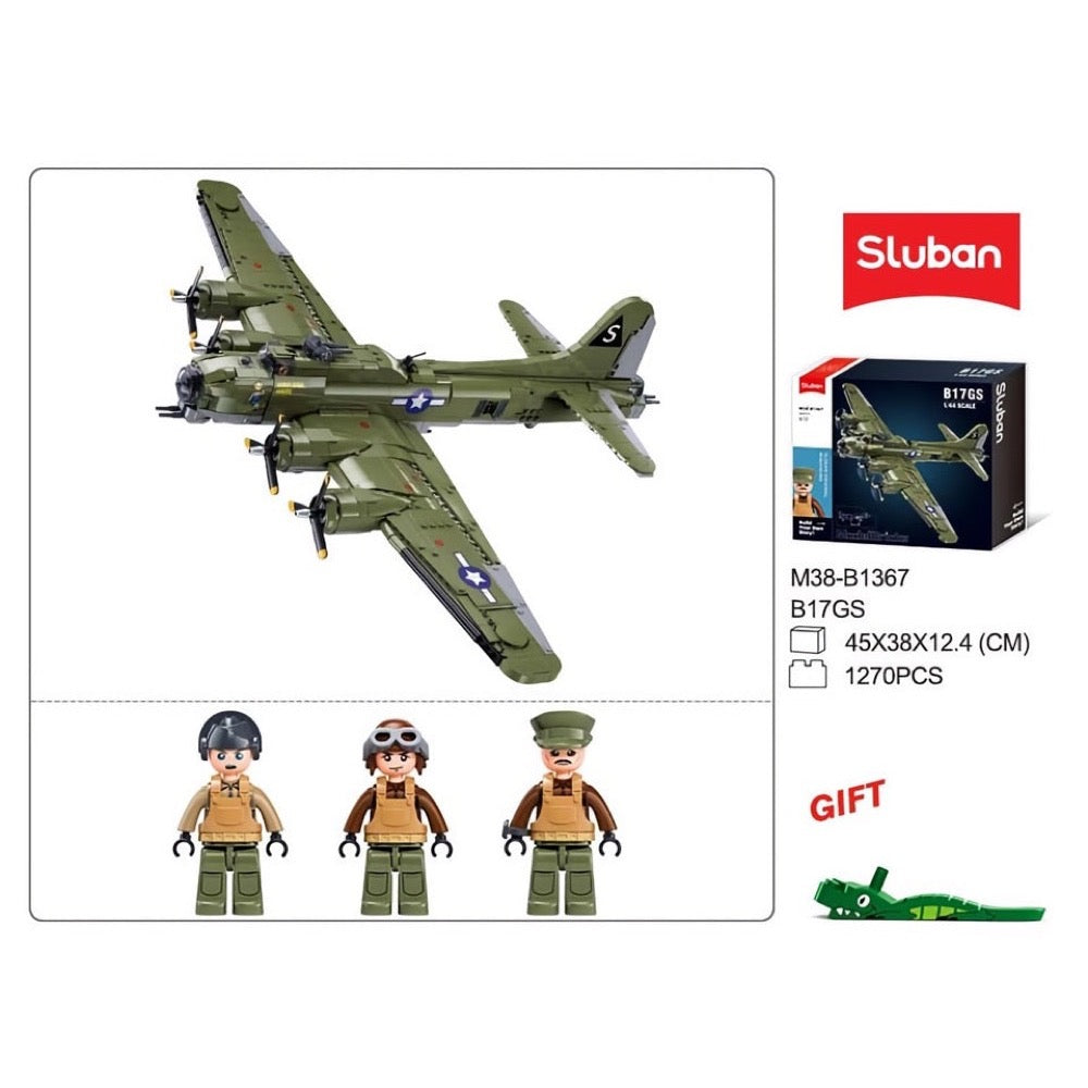Sluban Model Bricks 1/44 B17-GS Bomber Flying Fortress