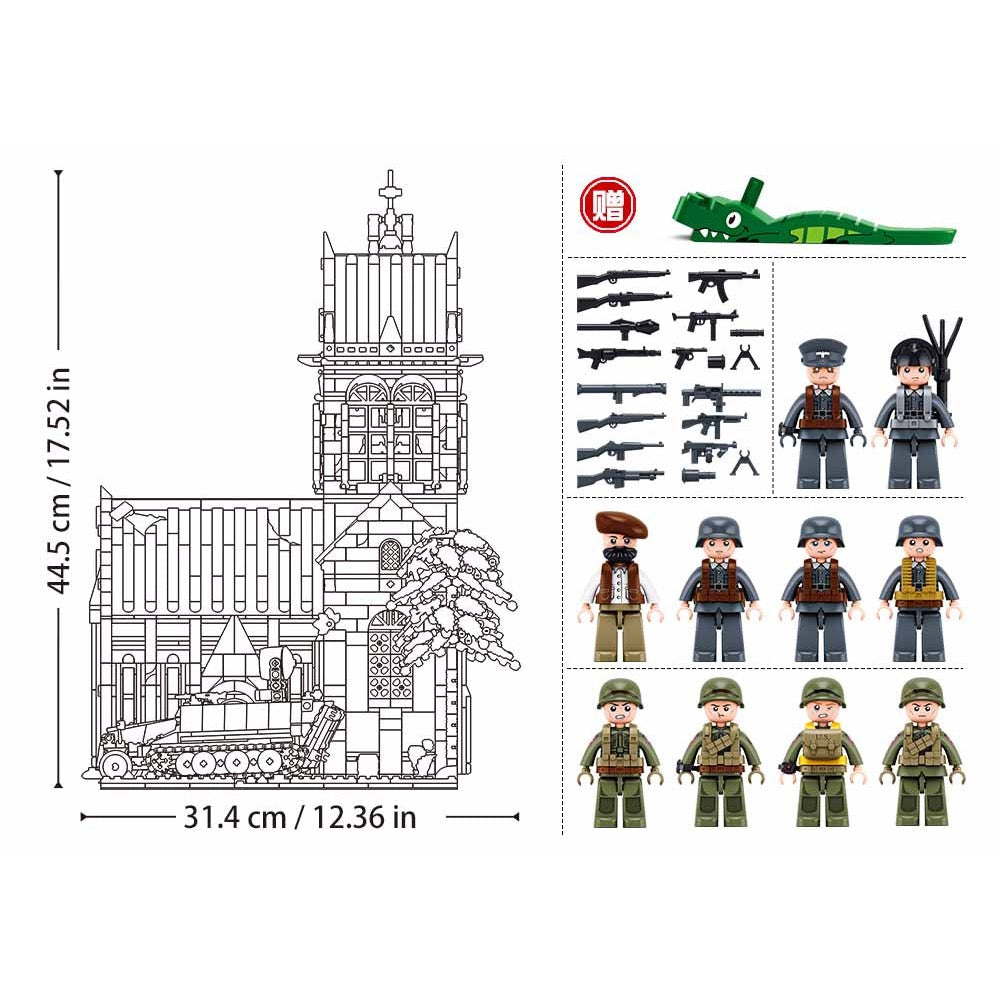 Sluban Model Bricks Battle of Sainte-Mère-Église