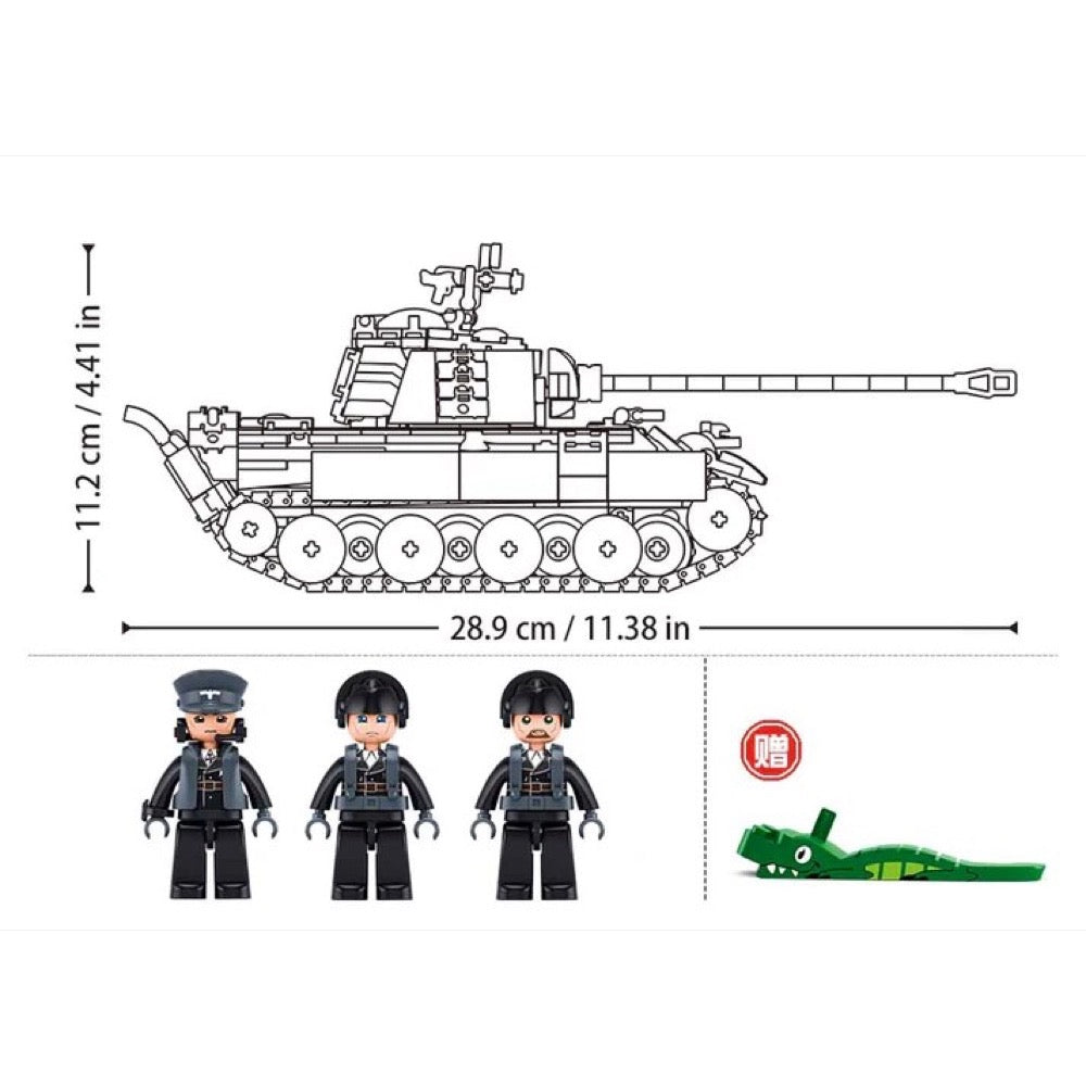 Sluban Model Bricks 1/35 Panther G-S Tank