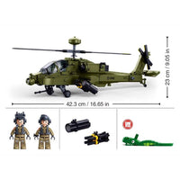 Sluban Model Bricks 1/44 AH-64D Apache