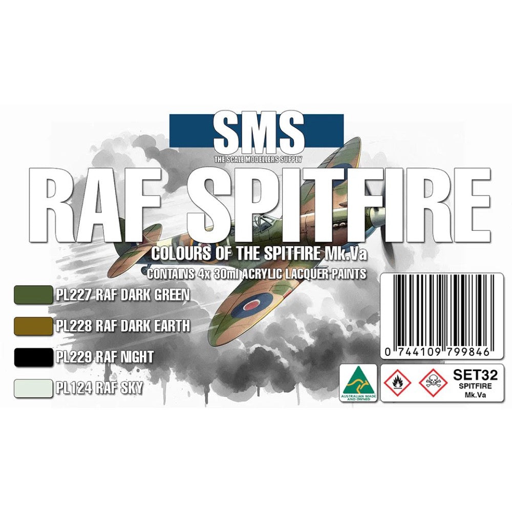 SMS SET32 RAF SPITFIRE Mk.Va Colour Set