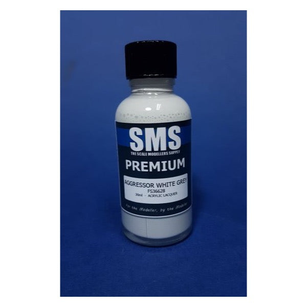 SMS PL104 Premium Acrylic Lacquer Aggressor White Grey 30ml