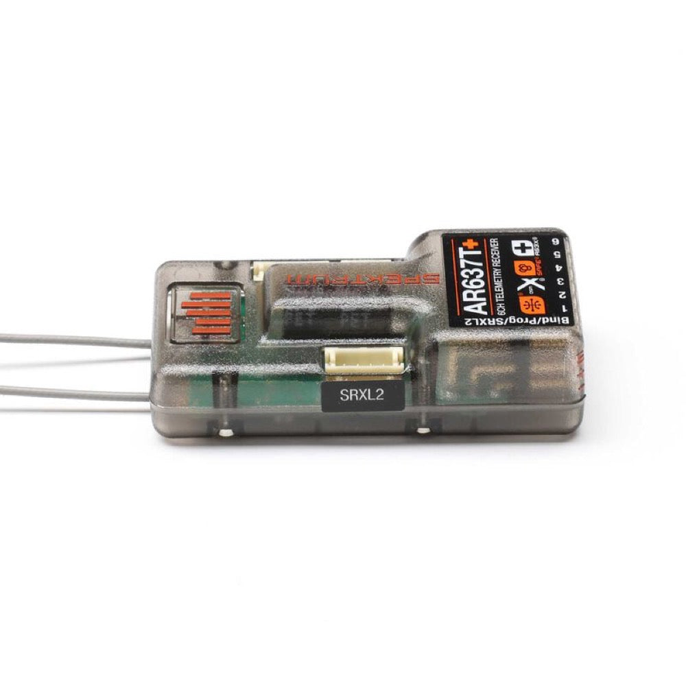 Spektrum AR637T+ 6ch Air Receiver with AS3X+ SAFE Technology and Telemetry SPM-1032