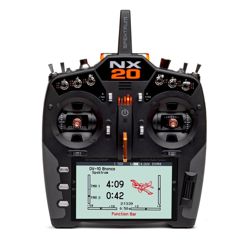 Spektrum SPMR20500 NX20 2.4Ghz DSM-X 20 Channel Transmitter Only