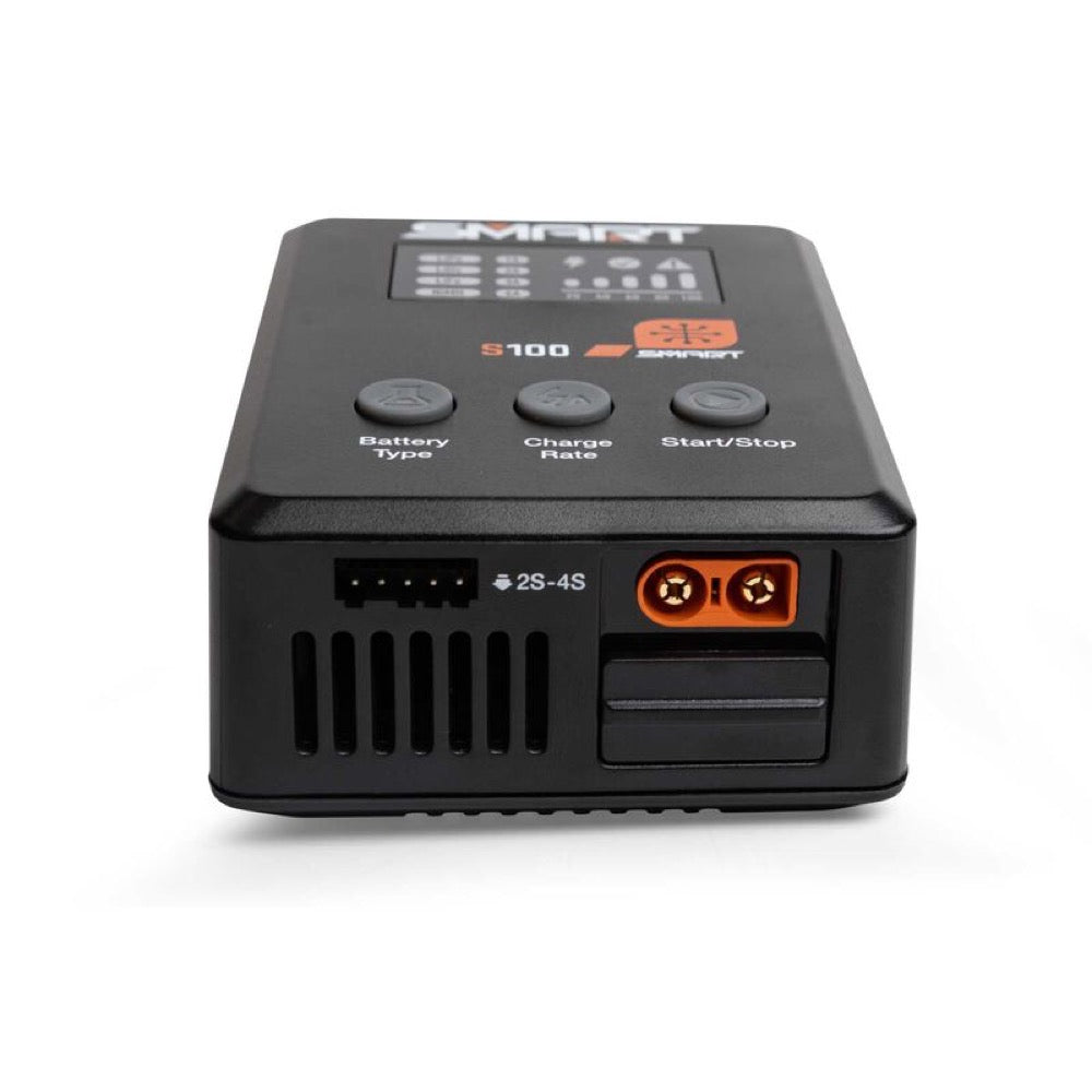 Spektrum SPMX-1032 Smart 5000mAh 2S 50C IC5 LiPo Battery Powerstage Bundle with S100 Charger