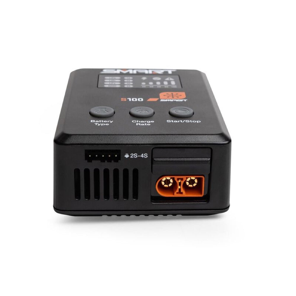 Spektrum SPMX-1032 Smart 5000mAh 2S 50C IC5 LiPo Battery Powerstage Bundle with S100 Charger