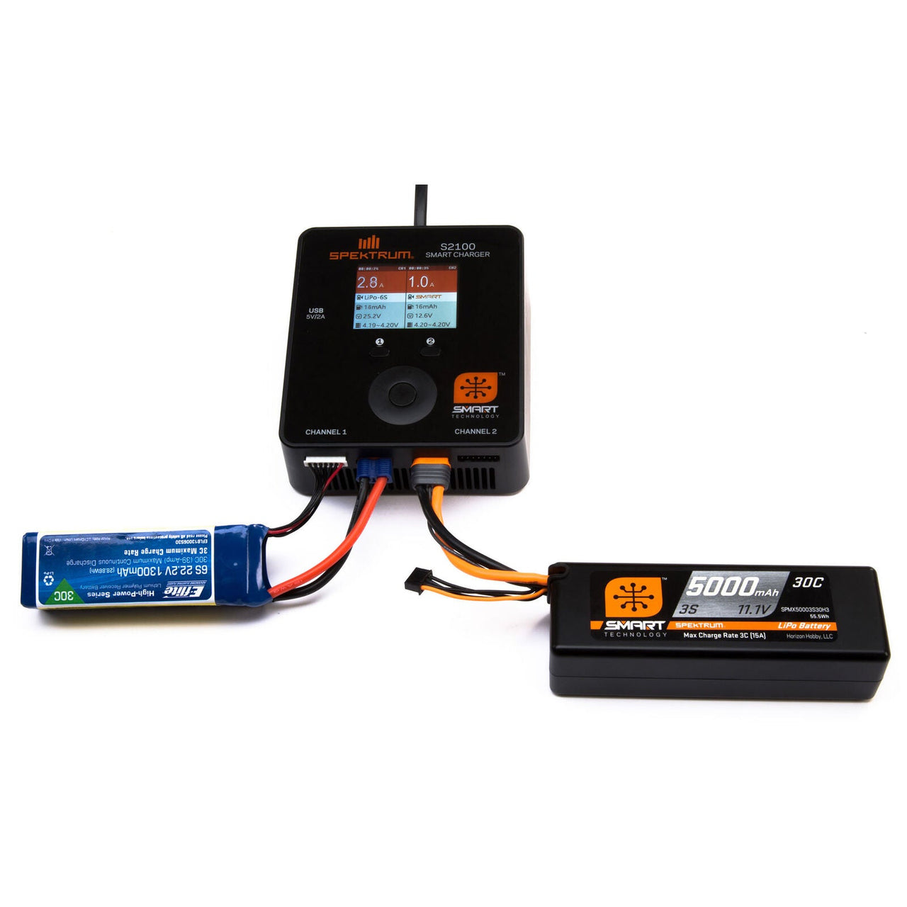 Spektrum SPMX50003S30H5 5000mah 3S 11.1V Smart LiPo 30C Hardcase IC5