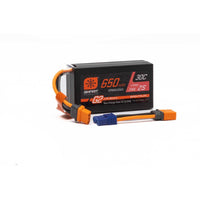 Spektrum SPMX652SH2 650mAh 2S 7.4V Smart G2 30C LiPo Battery with IC2 Connector