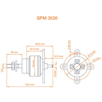 Spektrum SPMXAM4595 Avian 3530-1250Kv .10 Equivalent Brushless Outrunner Motor