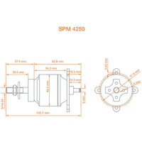Spektrum SPMXAM4700 Avian 4250-800Kv .32 Equivalent Brushless Outrunner Motor