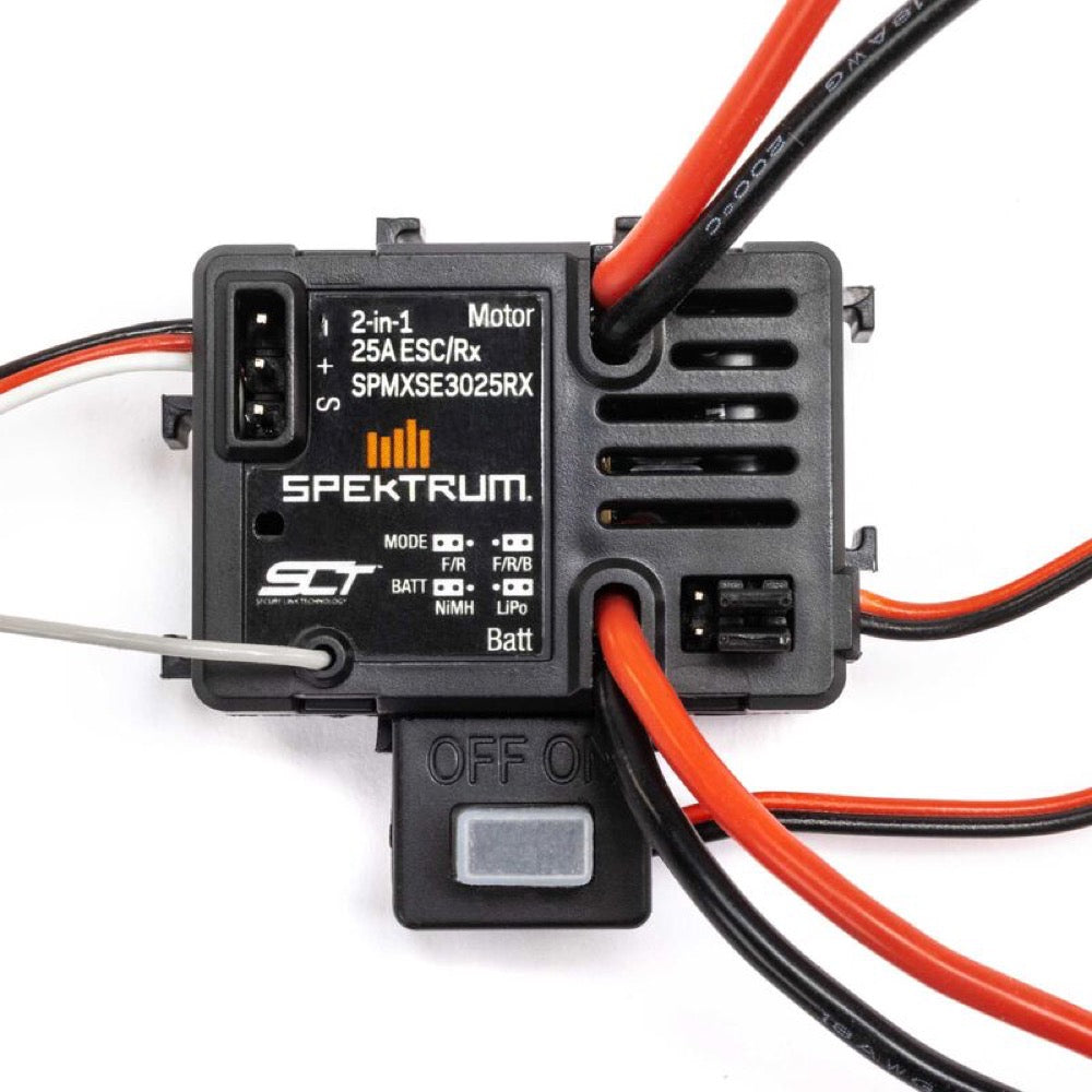 Spektrum SPMXSE3025RX 25A ESC and SLT RX with IC2 Connector suit 1/16 and 1/18 Vehicles
