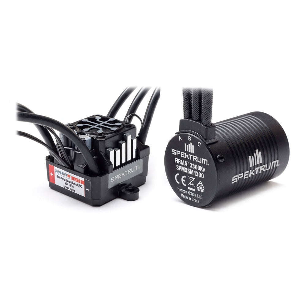 Spektrum SPMXSEMC20 Spektrum Smart Lite 3300kv Sensorless Fixed Timing Motor and ESC Combo