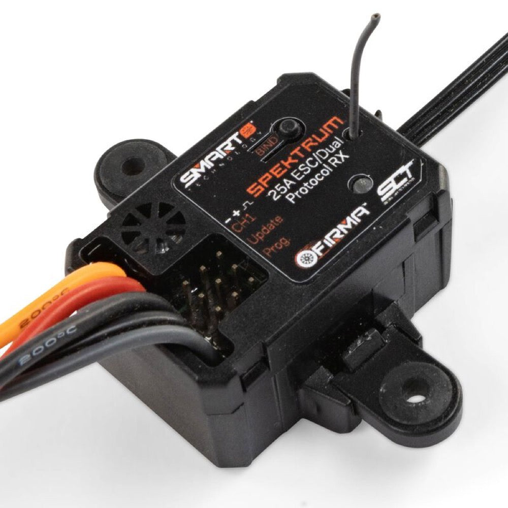 Spektrum SPMXSER1025 Firma 2-in-1 25A Brushed Smart ESC with In-Built Dual Protocol Receiver