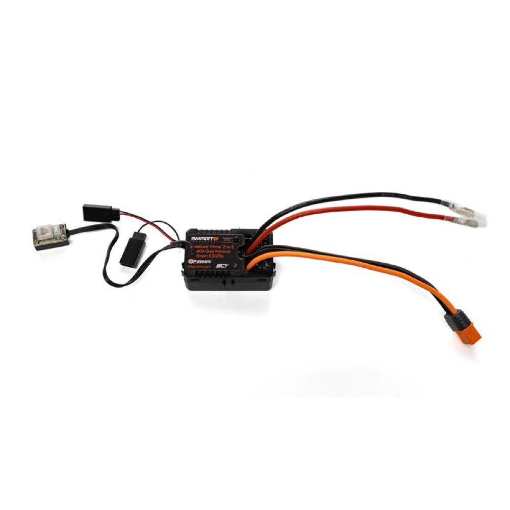 Spektrum SPMXSER1040 Firma 2-in-1 40A Brushed Smart ESC/Dual Protocol RX