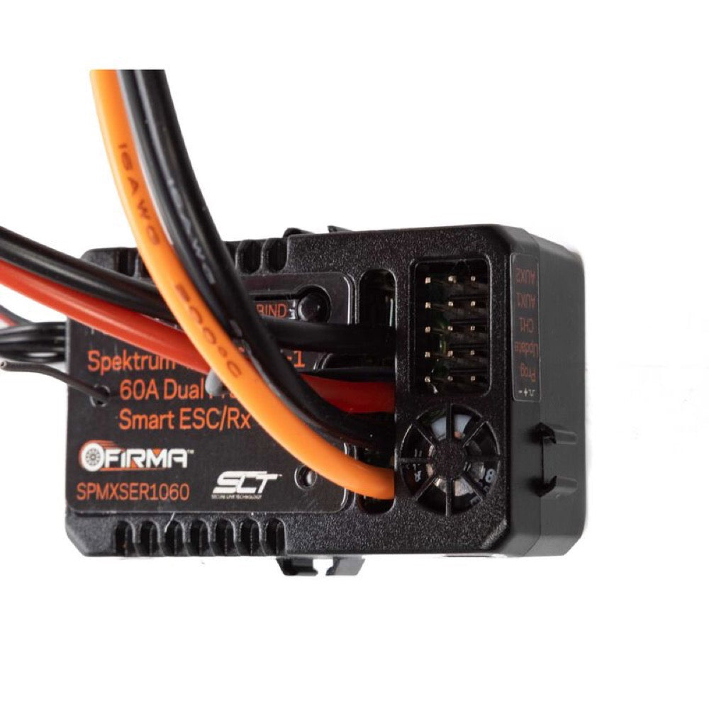 Spektrum SPMXSER1060 Firma 2-in-1 60A Brushed Smart ESC/Dual Protocol RX