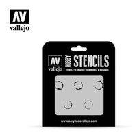 Vallejo ST-AFV002 1/35 Drum Oil Markings Stencil