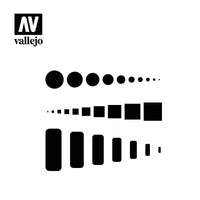 Vallejo ST-AIR003 1/32 Access Trap Doors Stencil