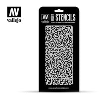 Vallejo ST-CAM001 1/32 Luftwaffe WWII Shingles Camo Stencil