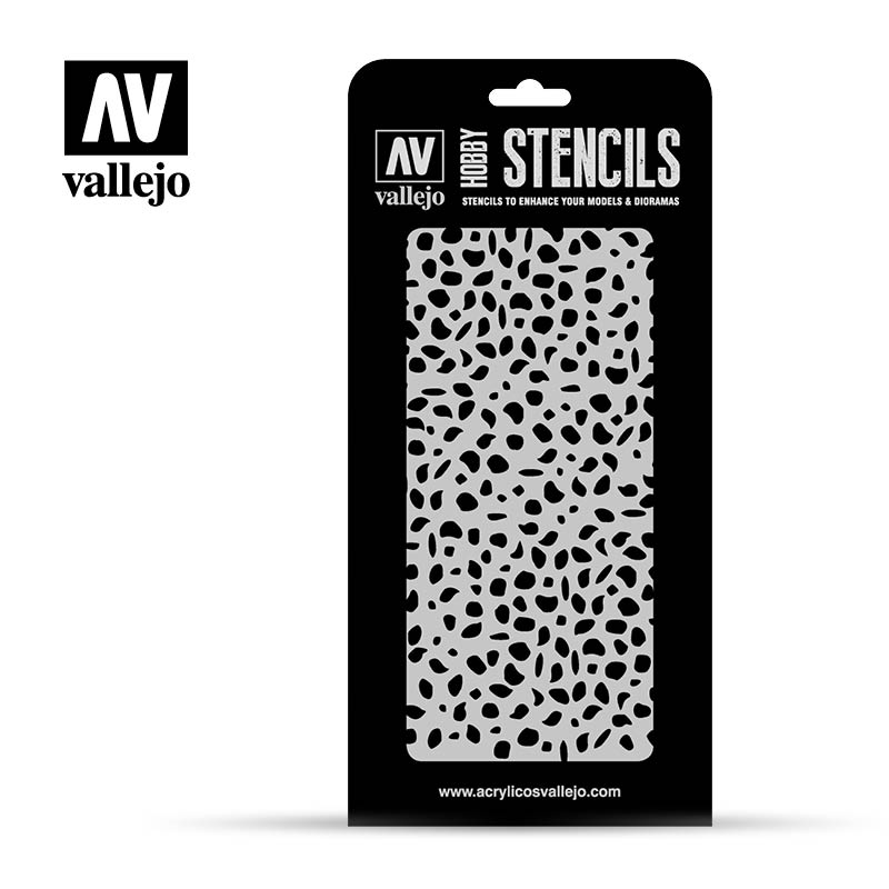 Vallejo ST-CAM002 1/32 Luftwaffe WWII Spots Camo Stencil