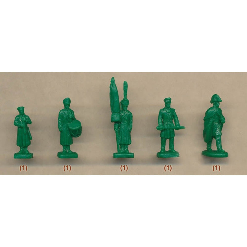 Strelets 219 1/72 Napoleonic Russian Infantry in Overcoats Standing Order Arms